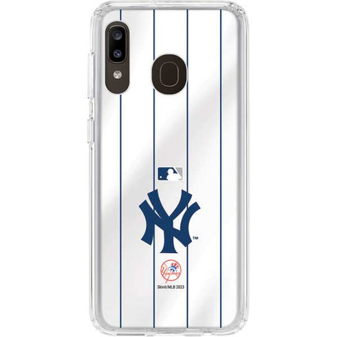 MLB New York Yankees Home Jersey Galaxy A20 Clear Case